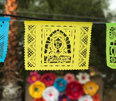 Chingona art papel picado banner - by Ay Mujer shop