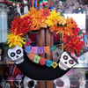 Dia de Los Muertos wreath - papel picado by Ay Mujer Shop 