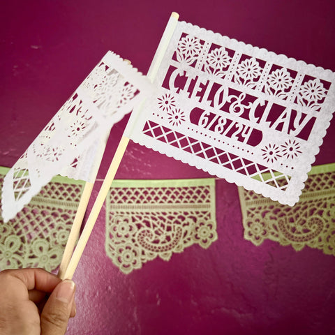 FLORES LINDAS personalized banderas - Any Ocassion