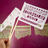 FLORES LINDAS personalized banderas - Any Ocassion