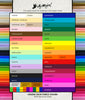 Wedding Invitation Inserts AMOR custom color sheets