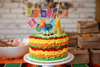 Piñata cake topper papel picado by Ay Mujer