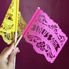Birthday banderas, personalized by Ay Mujer Shop 