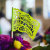 Custom wedding papel picado flags by Ay Mujer Shop