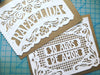 Anniversary Fiesta papel picado by Ay Mujer shop
