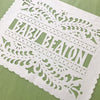 Custom baby shower papel picado banners by Ay Mujer