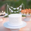 Wedding cake tiny papel picado banners by Ay Mujer