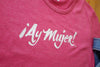 Ay Mujer logo pink tshirt